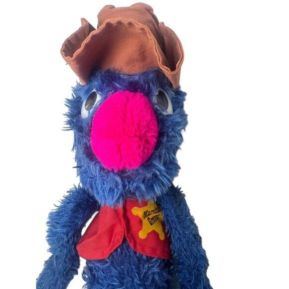 Vintage Knickerbocker Marshall Grover Sesame Street Plush Toy 19” Fast Shipping - Picture 10 of 16
